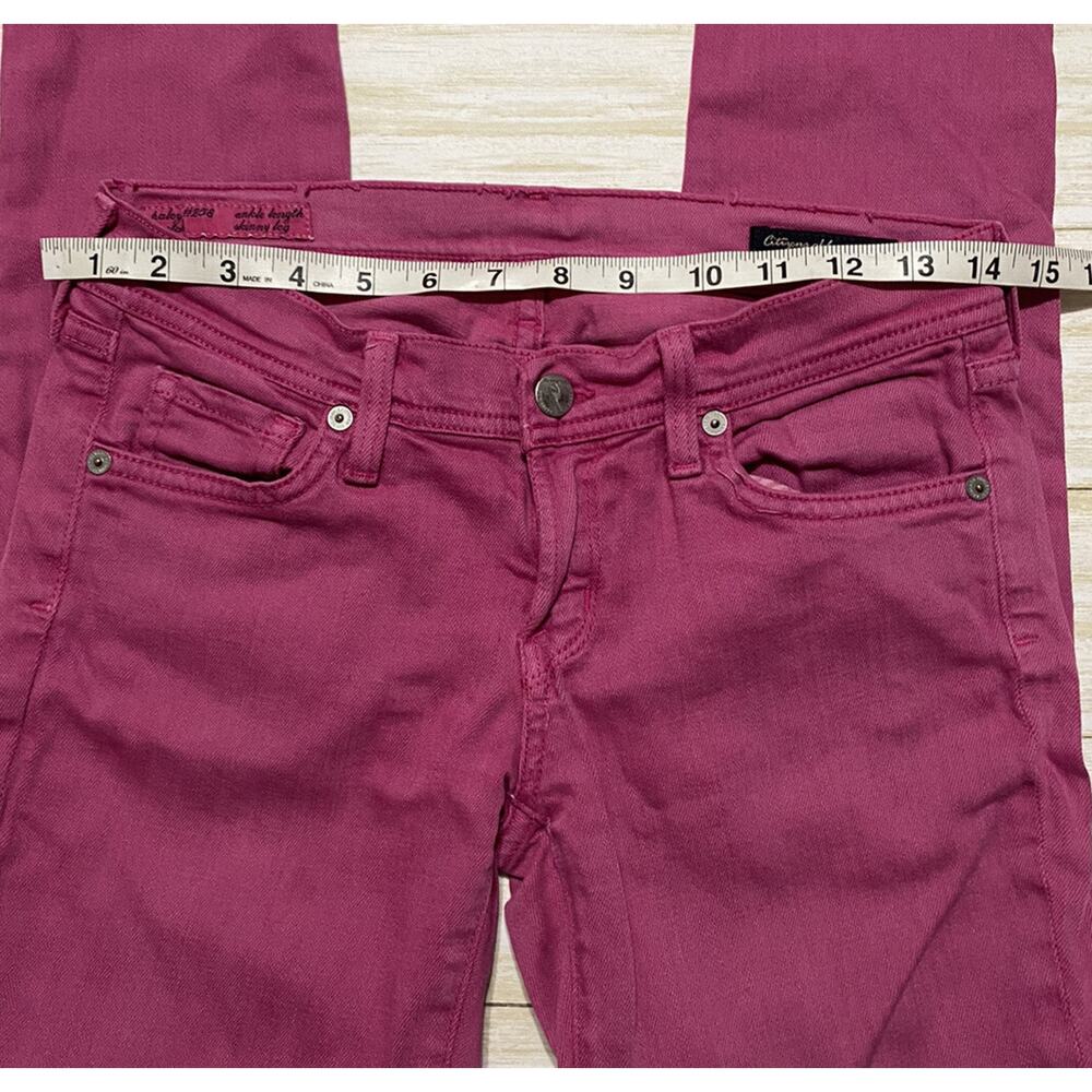 CITIZENS OF HUMANITY Womens Size 27 Pink Stretch Ankle Lenth Skinny Leg Pannts - Picture 9 of 9